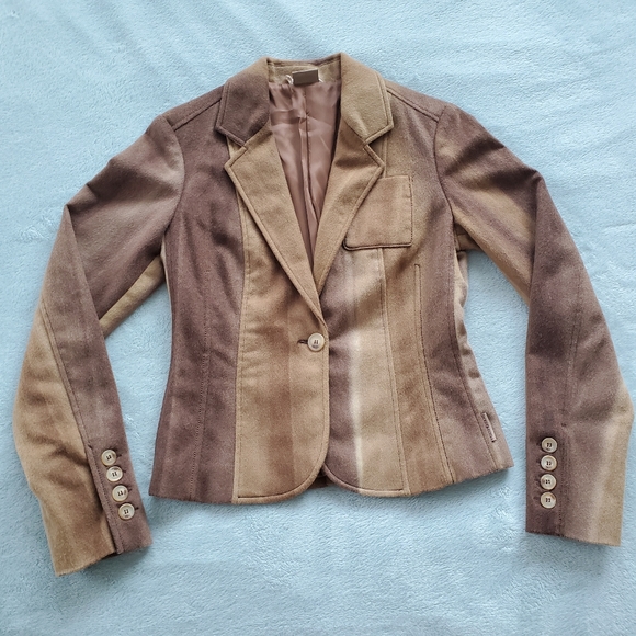 EUC Gianfranco Ferré Jeans striped jacket - Picture 2 of 8